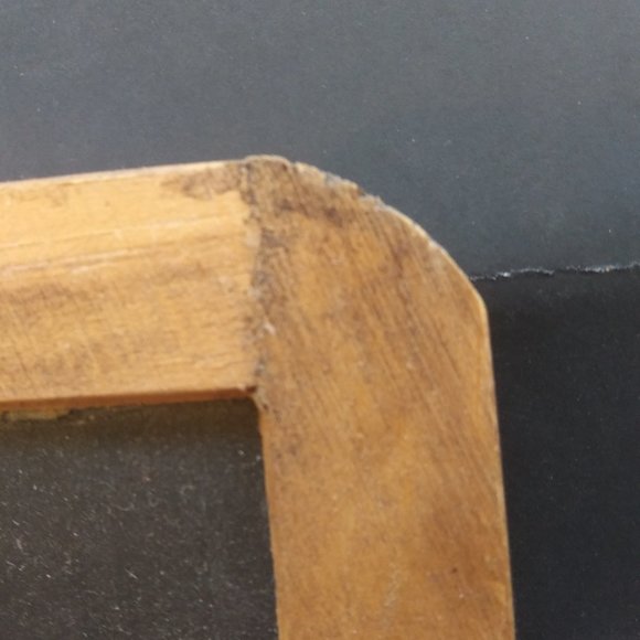 Vintage artist signed Loran Percy Lighthouse theme Painting on a School Slate - Picture 12 of 15